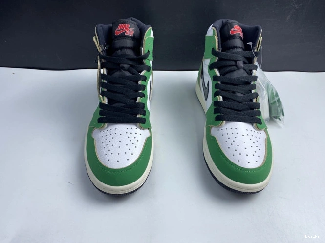 Cheap TBK DB4612-300 Jordan Lucky Air 1 High Retro Green 0705